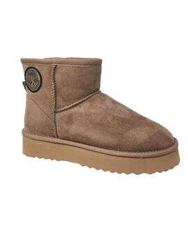 BOTA AUSTRALIANA PLATAFORMA TAUPE