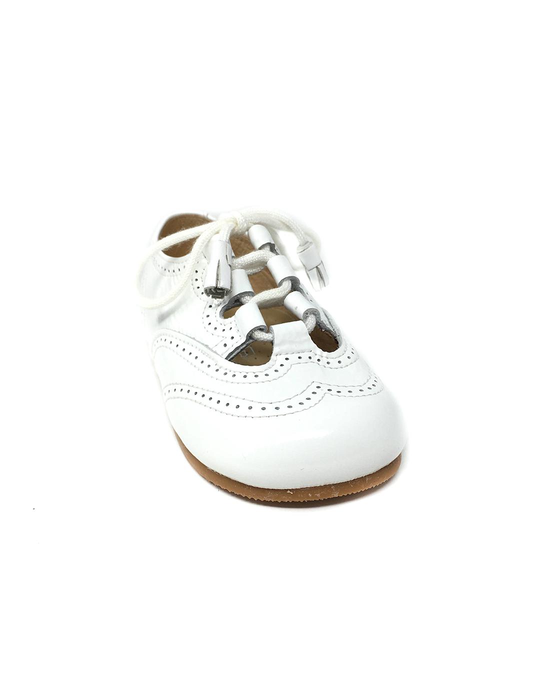 INGLESITA CHAROL ARRUGADO BLANCO