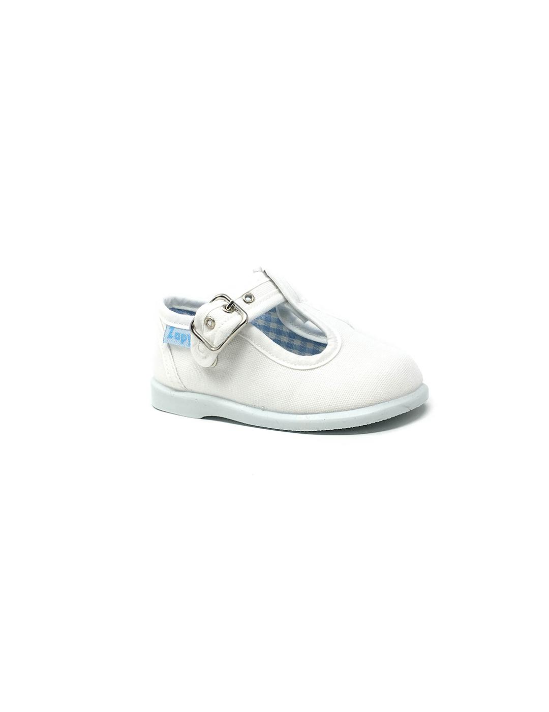 PEPITO LONA BLANCO C/ HEBILLA