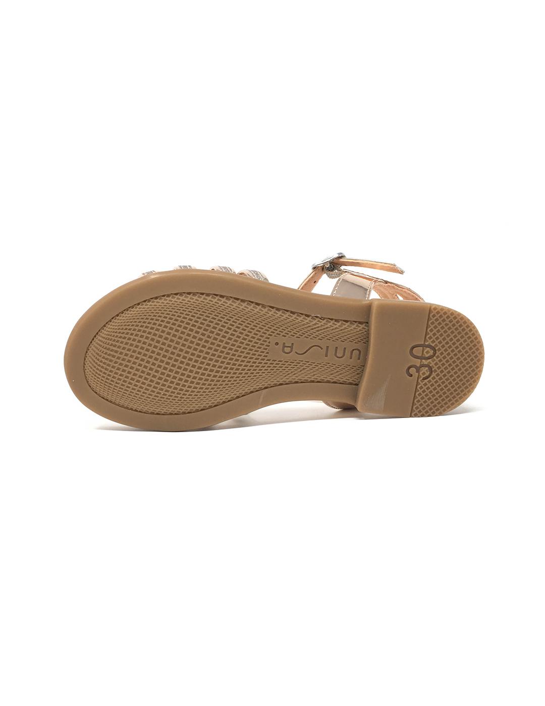 SANDALIA ESPEJO CON GLITTER