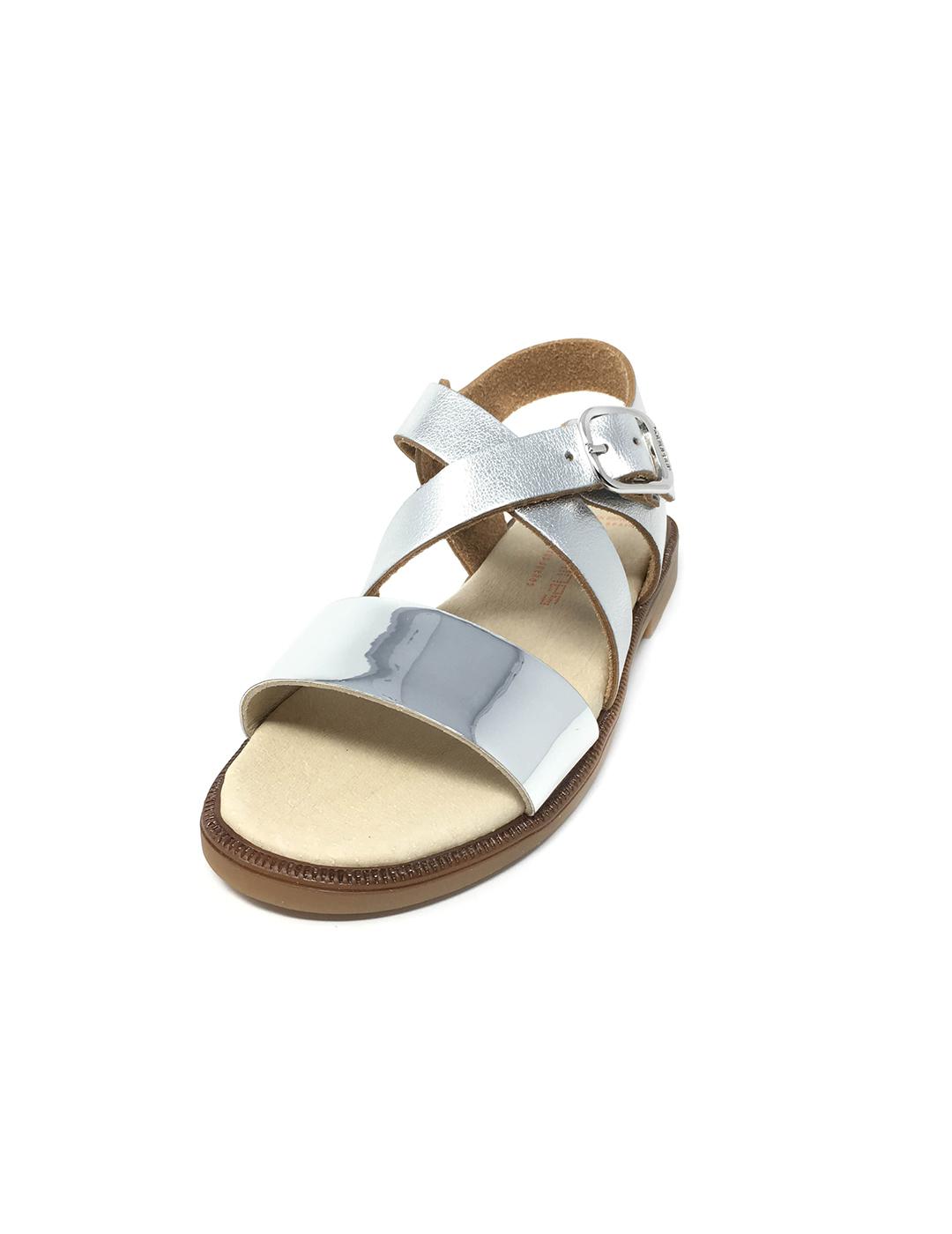 SANDALIA ESPEJO PLATA