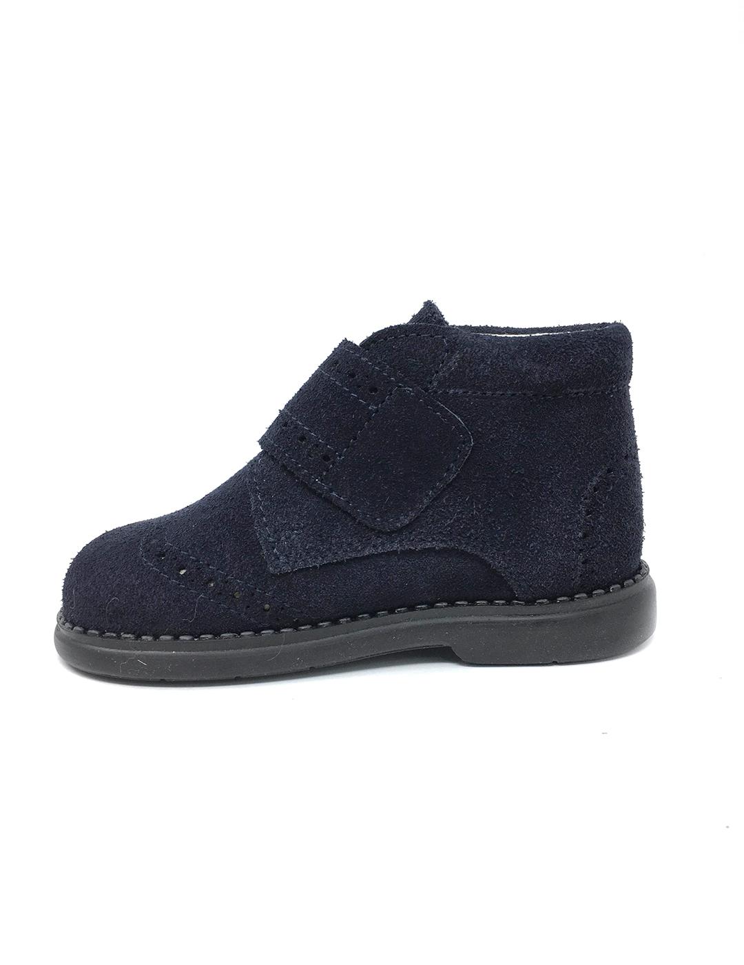 BOTIN VELCRO SERRAJE MARINO