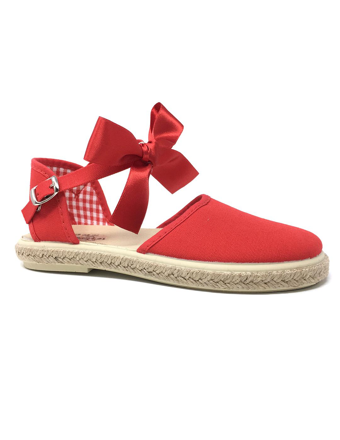 ALPARGATA ROJA CON LAZO