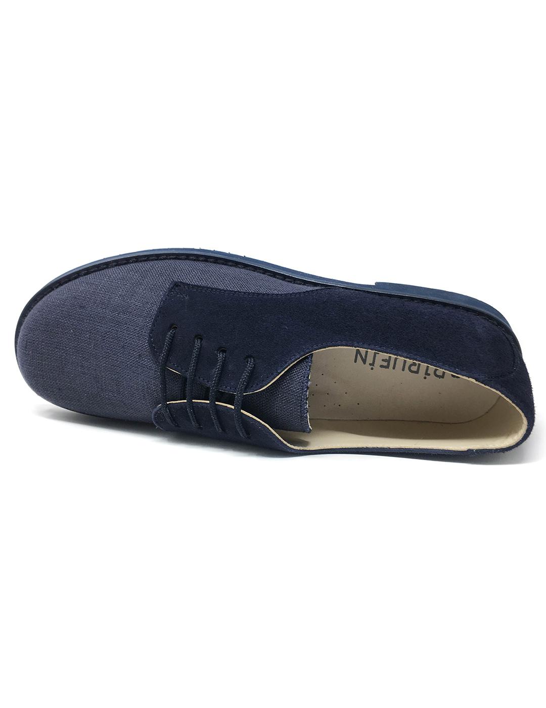 BLUCHER ANTE Y LINO AZUL MARINO