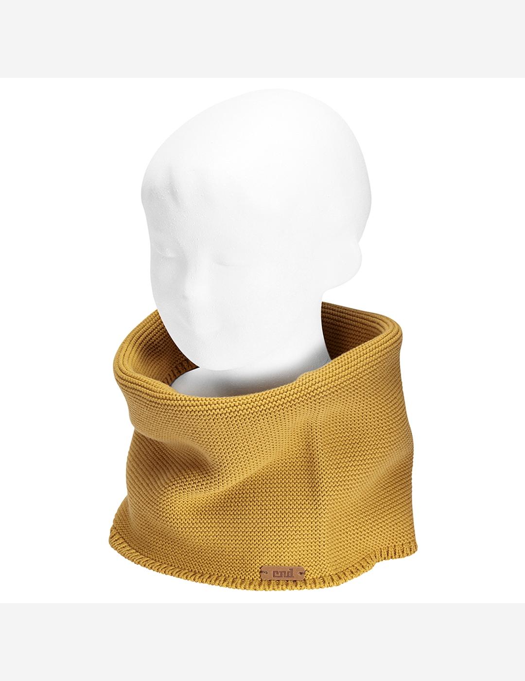 BUFANDA PUNTO MOSTAZA