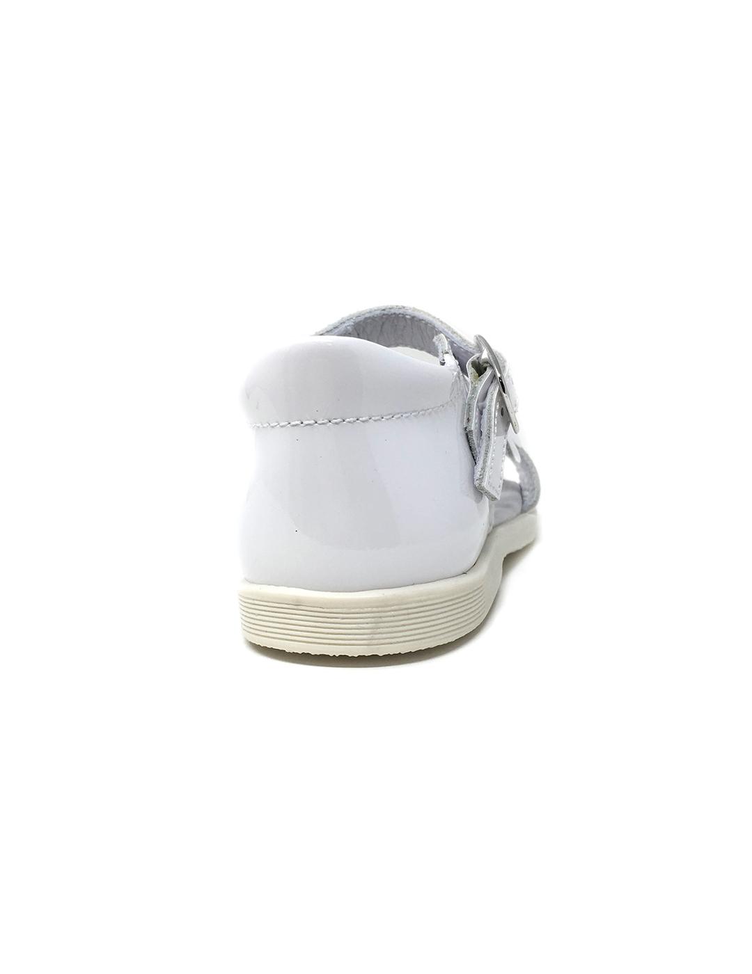 SANDALIA CHAROL BLANCO FLOR