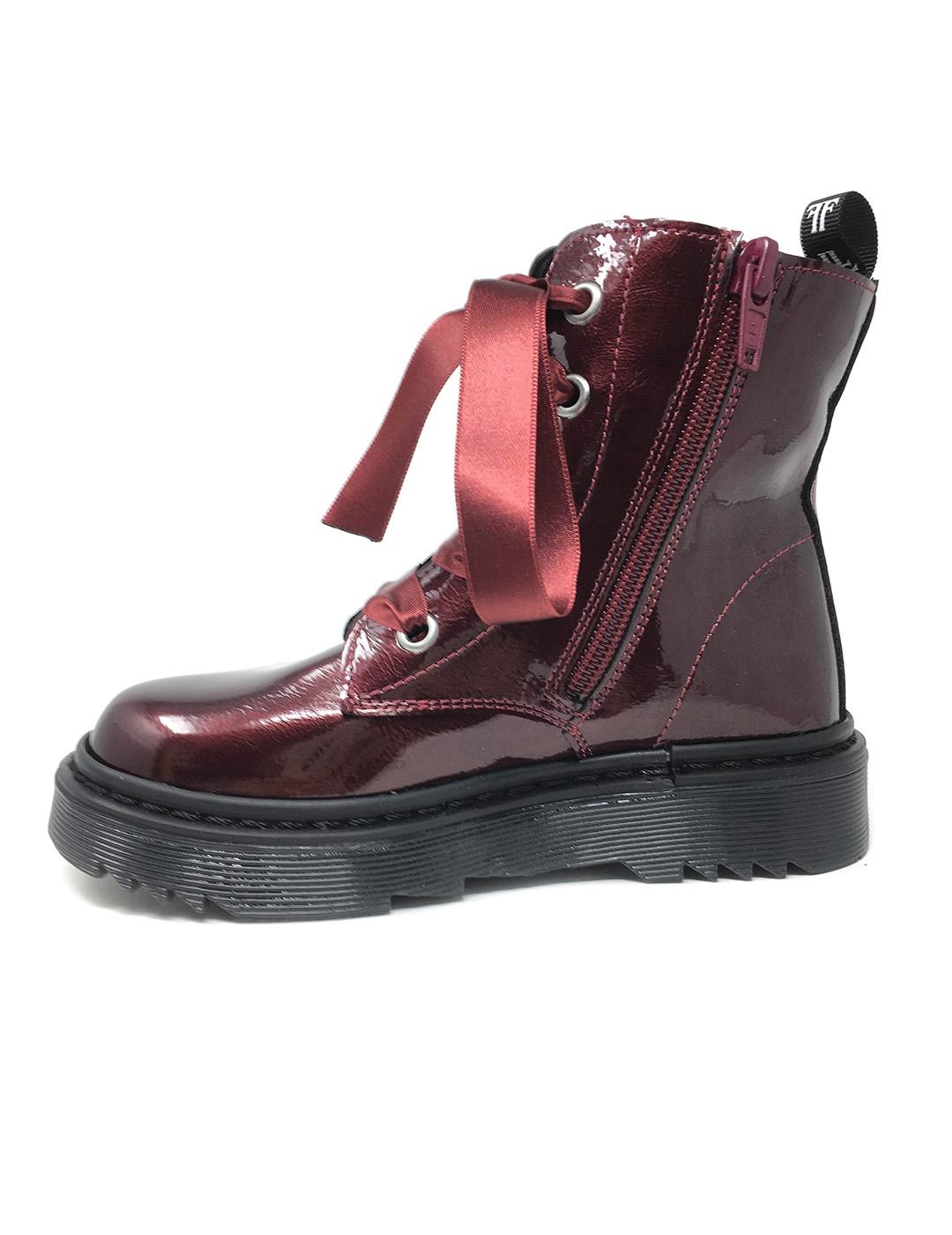 BOTA LAZO Y CREMALLERA BURDEOS