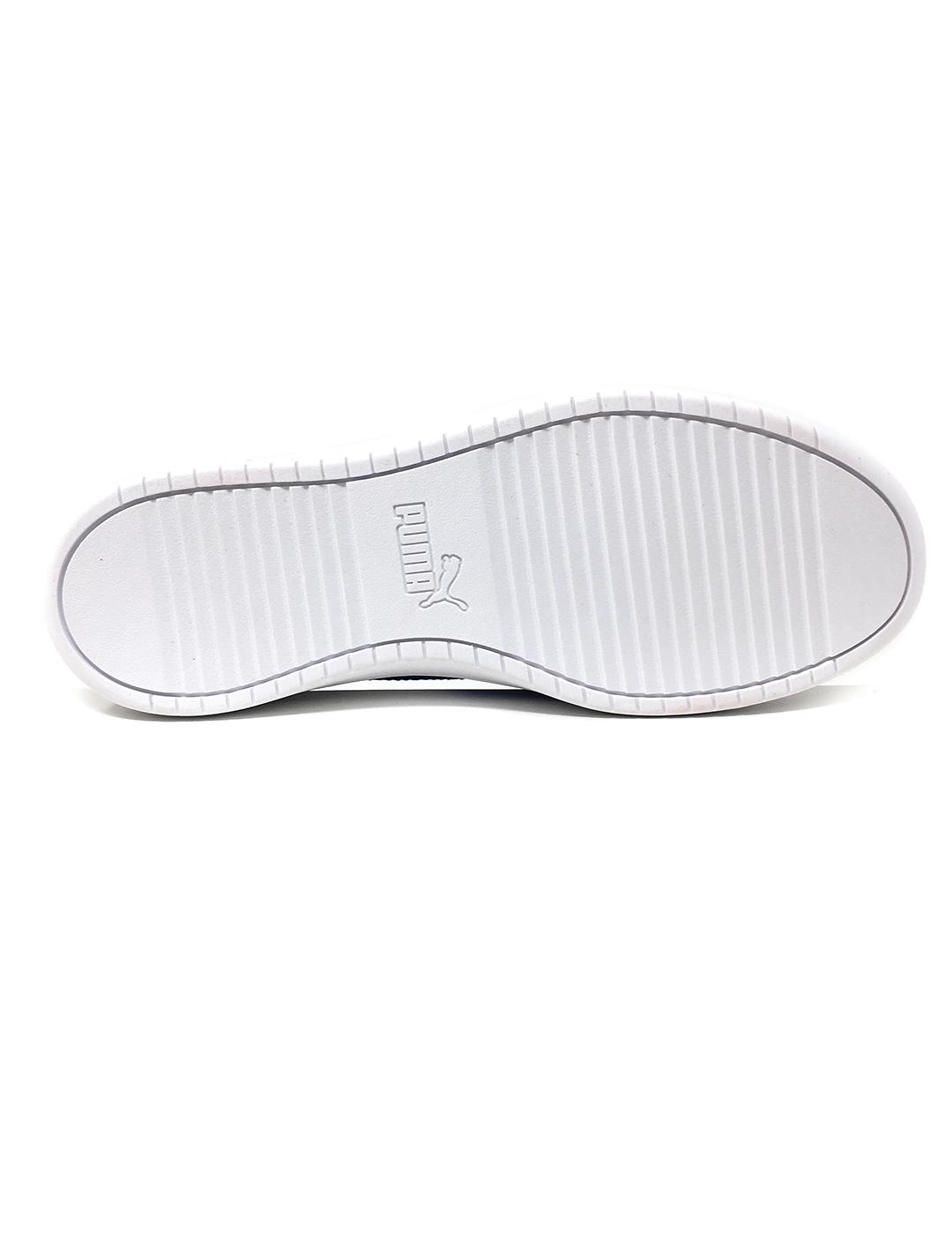 DEPORTIVO PUMA BLANCO Y AZUL CORDON