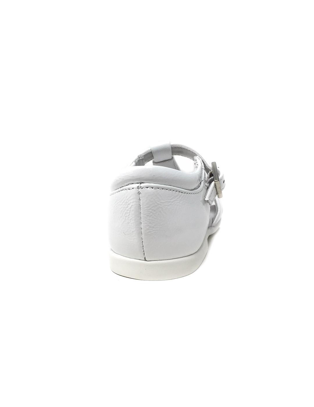 SANDALIA CHAROL ARRUGADO BLANCO