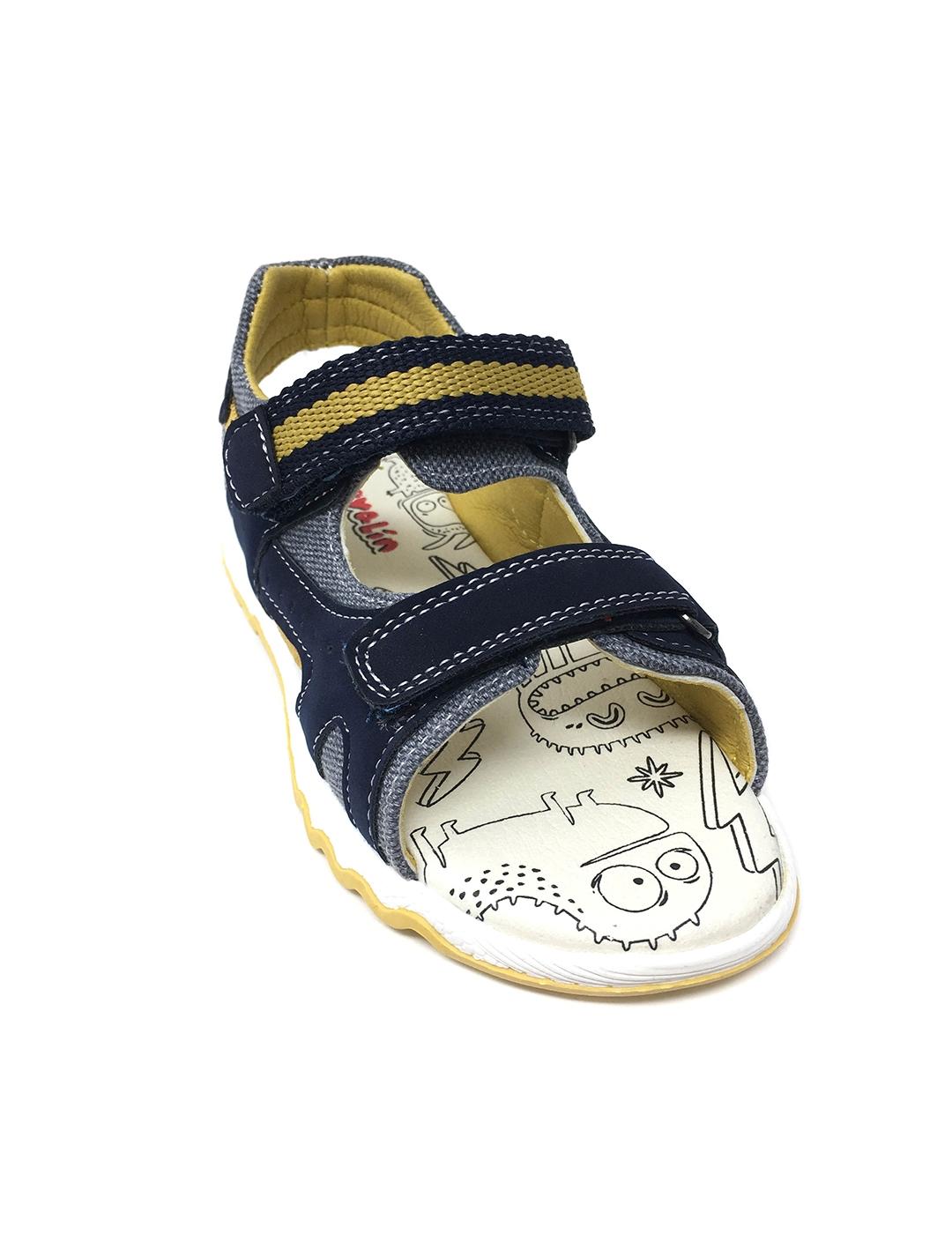 SANDALIA AZUL VELCROS