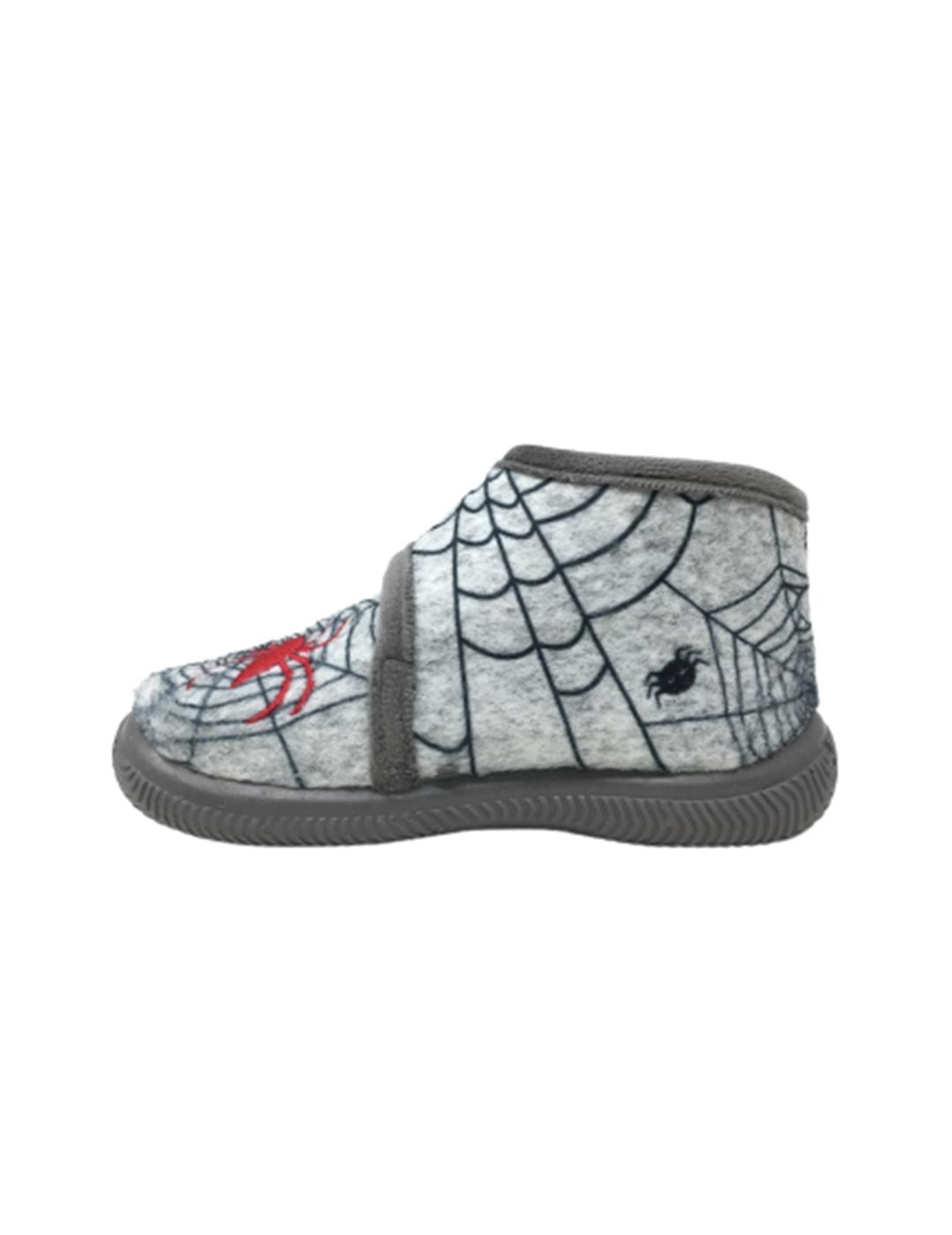 ZAPATILLA DE CASA GRIS ARAÑA