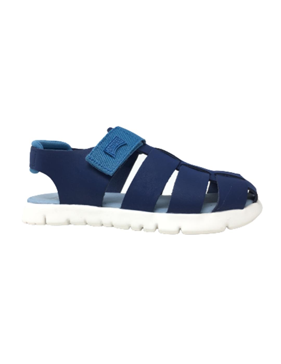 SANDALIA CAMPER AZUL DE VELCRO