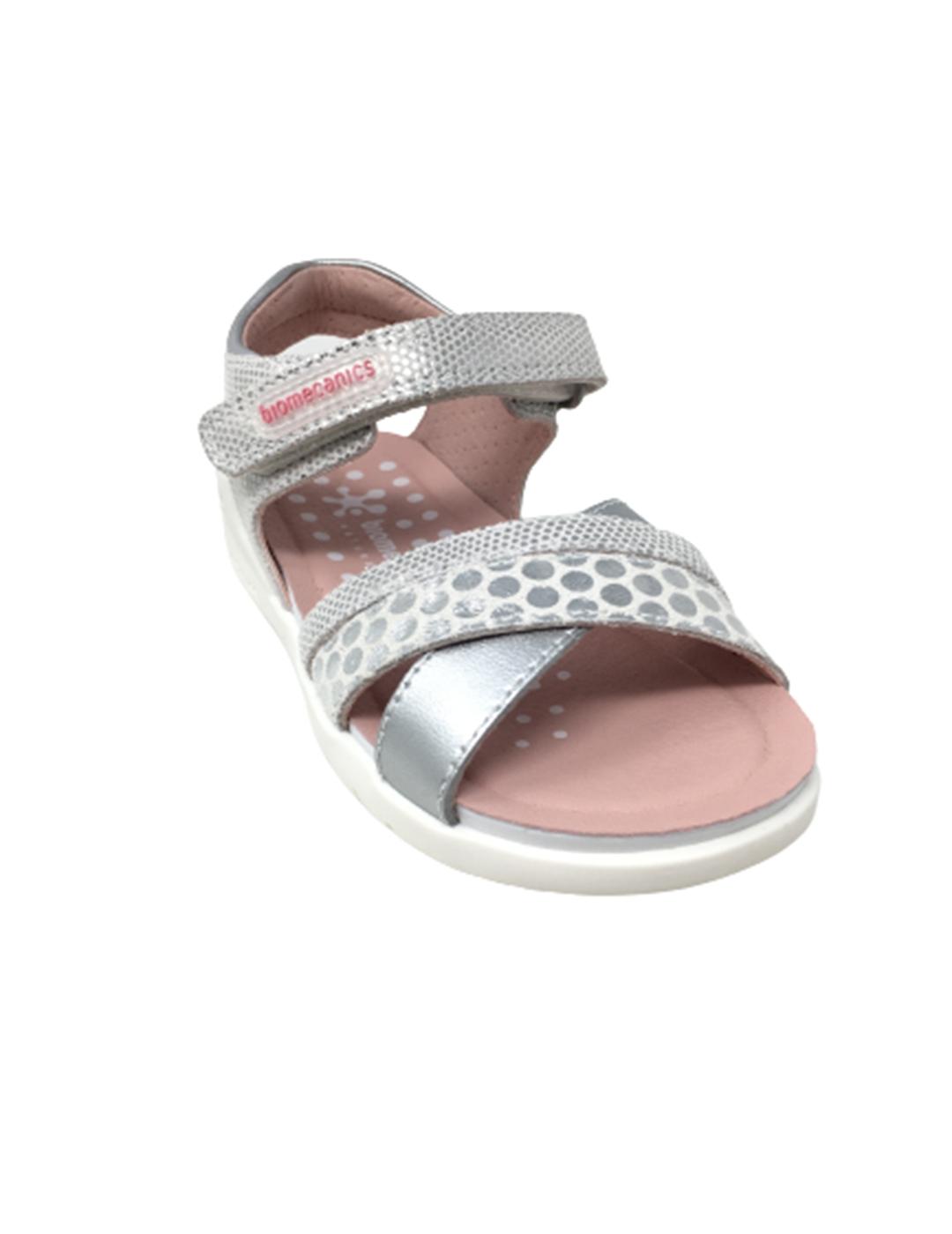 SANDALIA BIOMECANICS PLATA