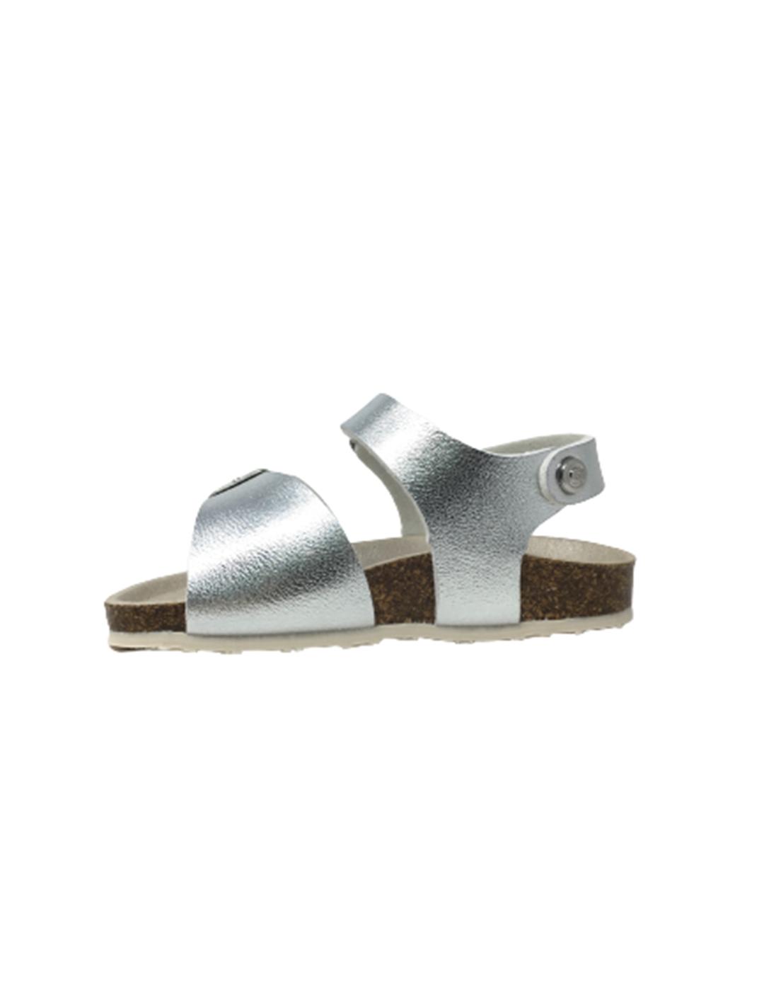 SANDALIA BIO METALIZADO PLATA