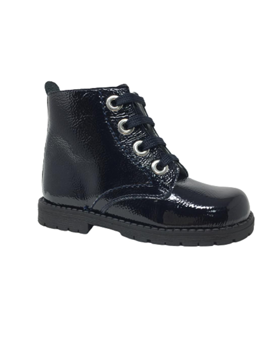 BOTIN CHAROL ARRUGADO AZUL MARINO