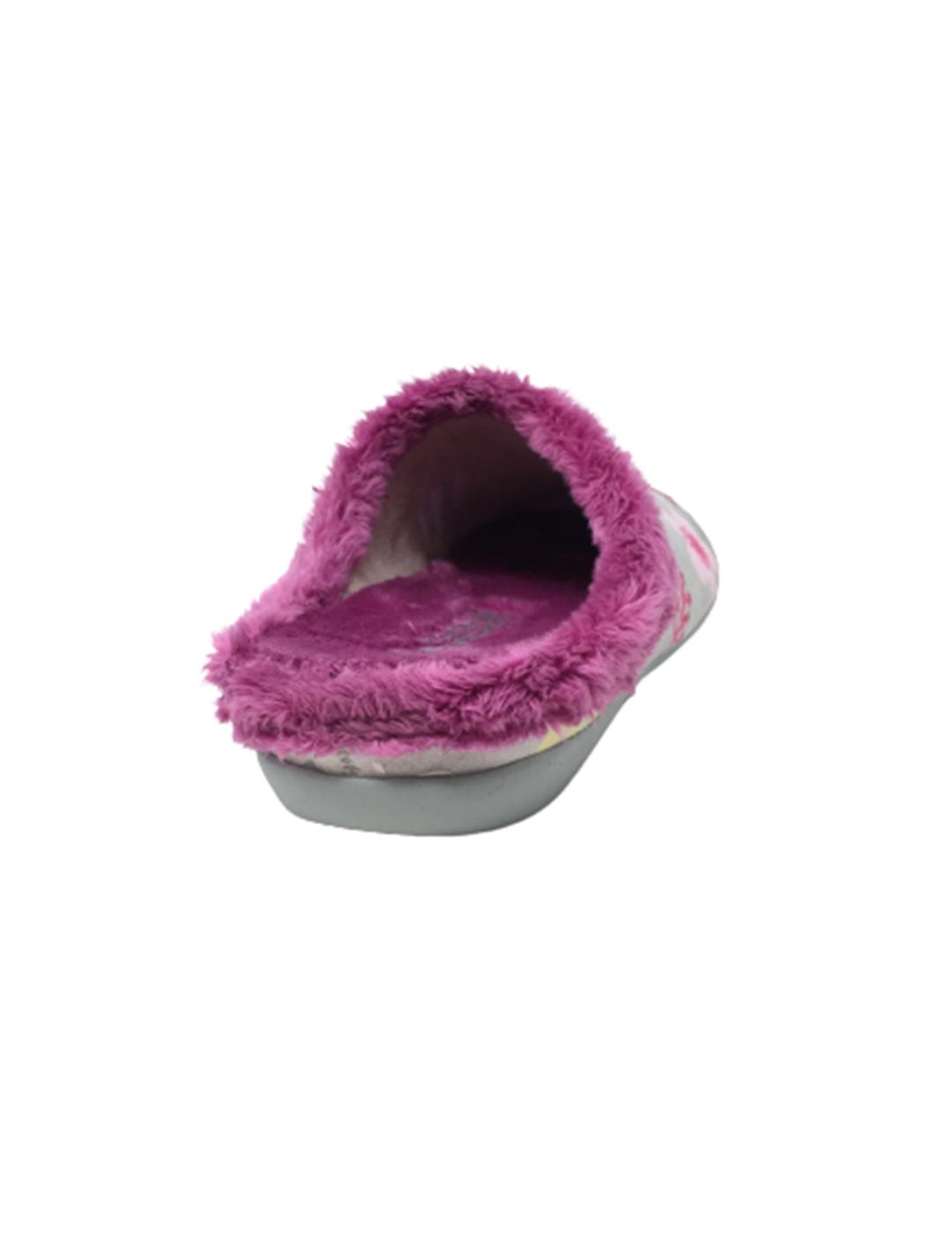 ZAPATILLA DE CASA GRIS UNICORNIO