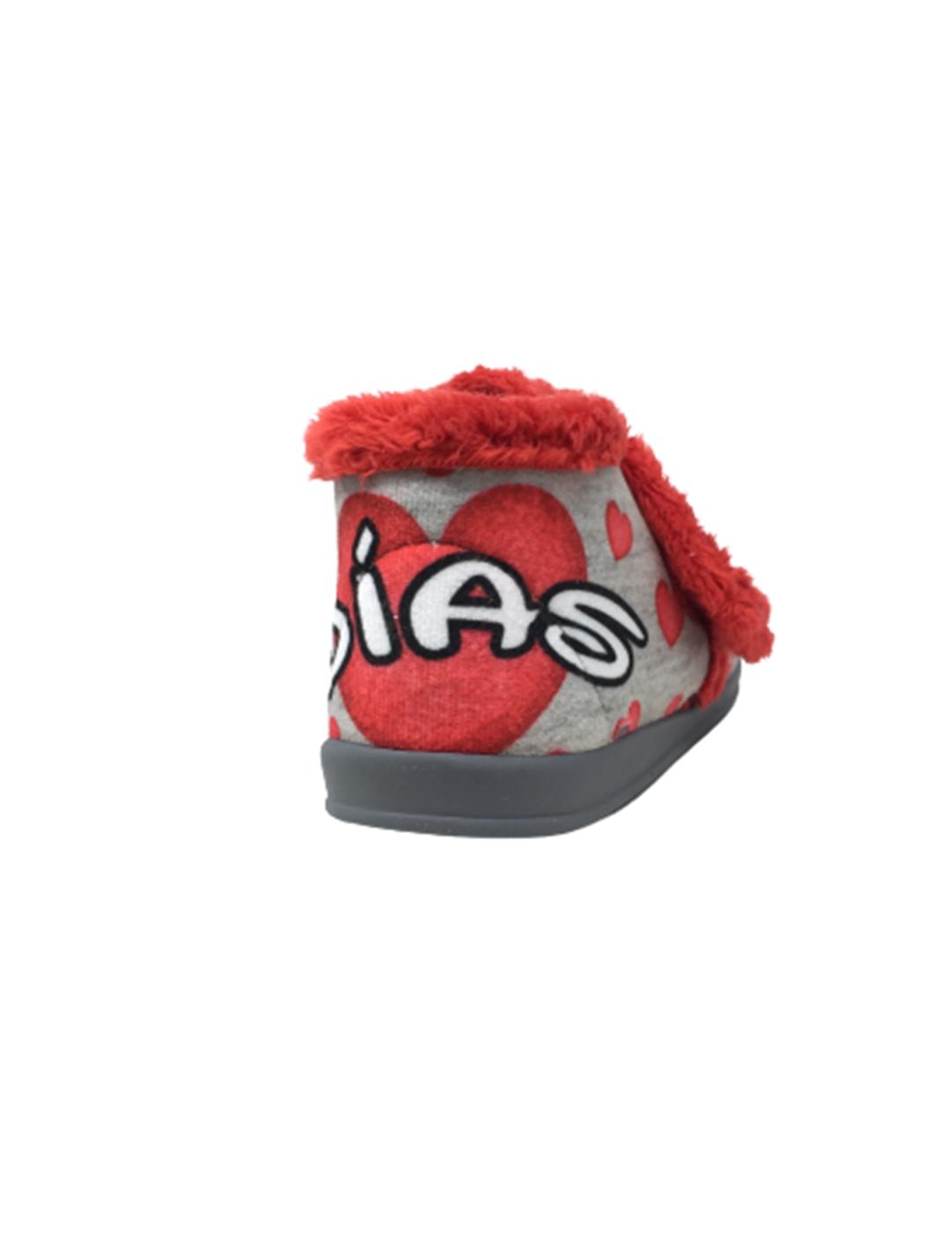 ZAPATILLA DE CASA GRIS MINNIE