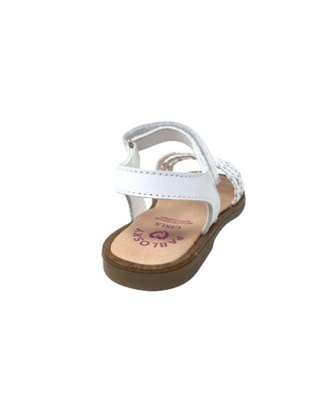SANDALIA PABLOSKY BLANCO FLORES