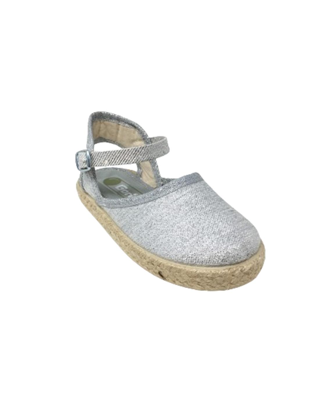 ALPARGATA METAL PLATA