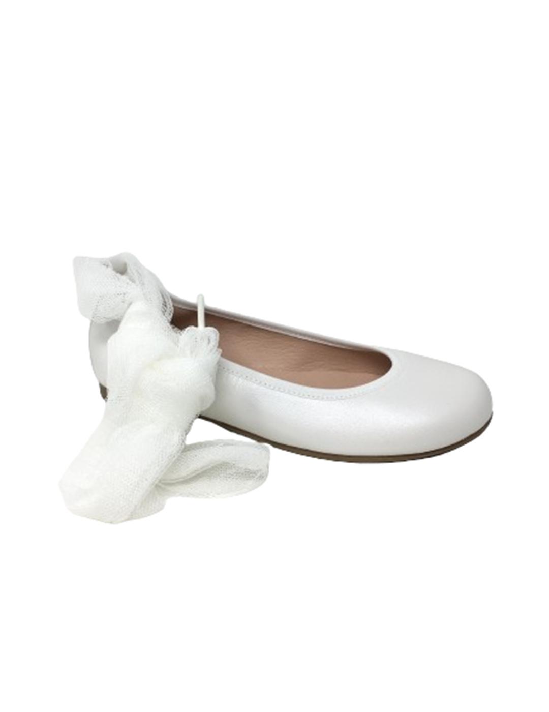 BAILARINA PIEL BLANCO BONE C/PULSERA TOBILLO