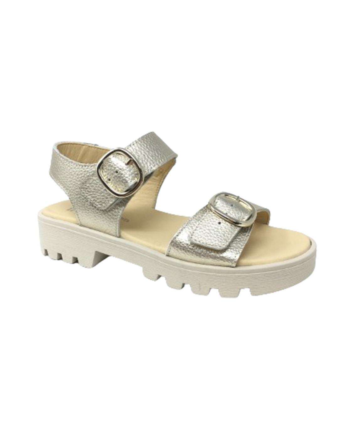 SANDALIA PIEL DORADO CAVA