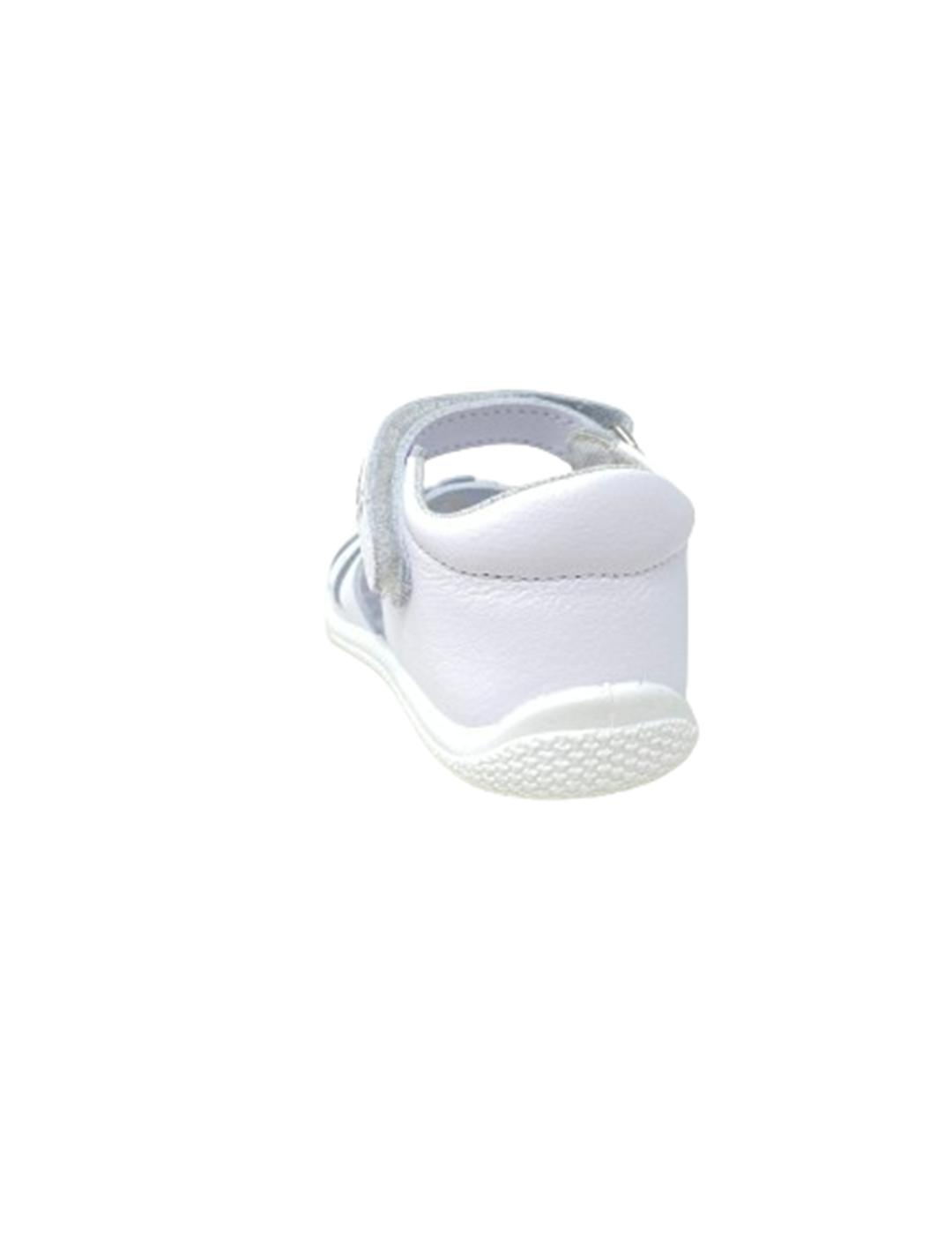 SANDALIA NIÑA BLANCA DETALLE FLOR