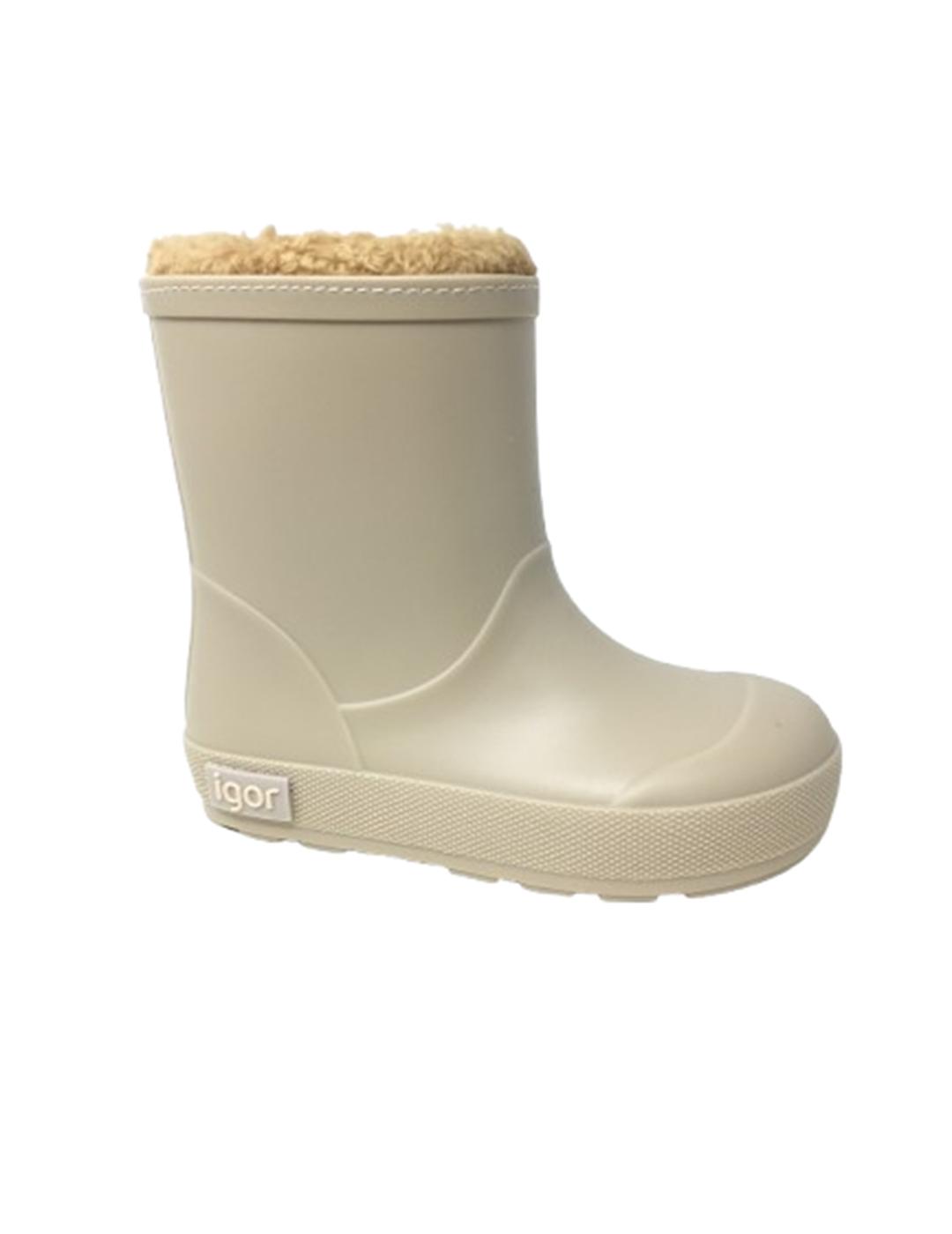 BOTA DE GOMA IGOR FORRO INTERIOR BEIG