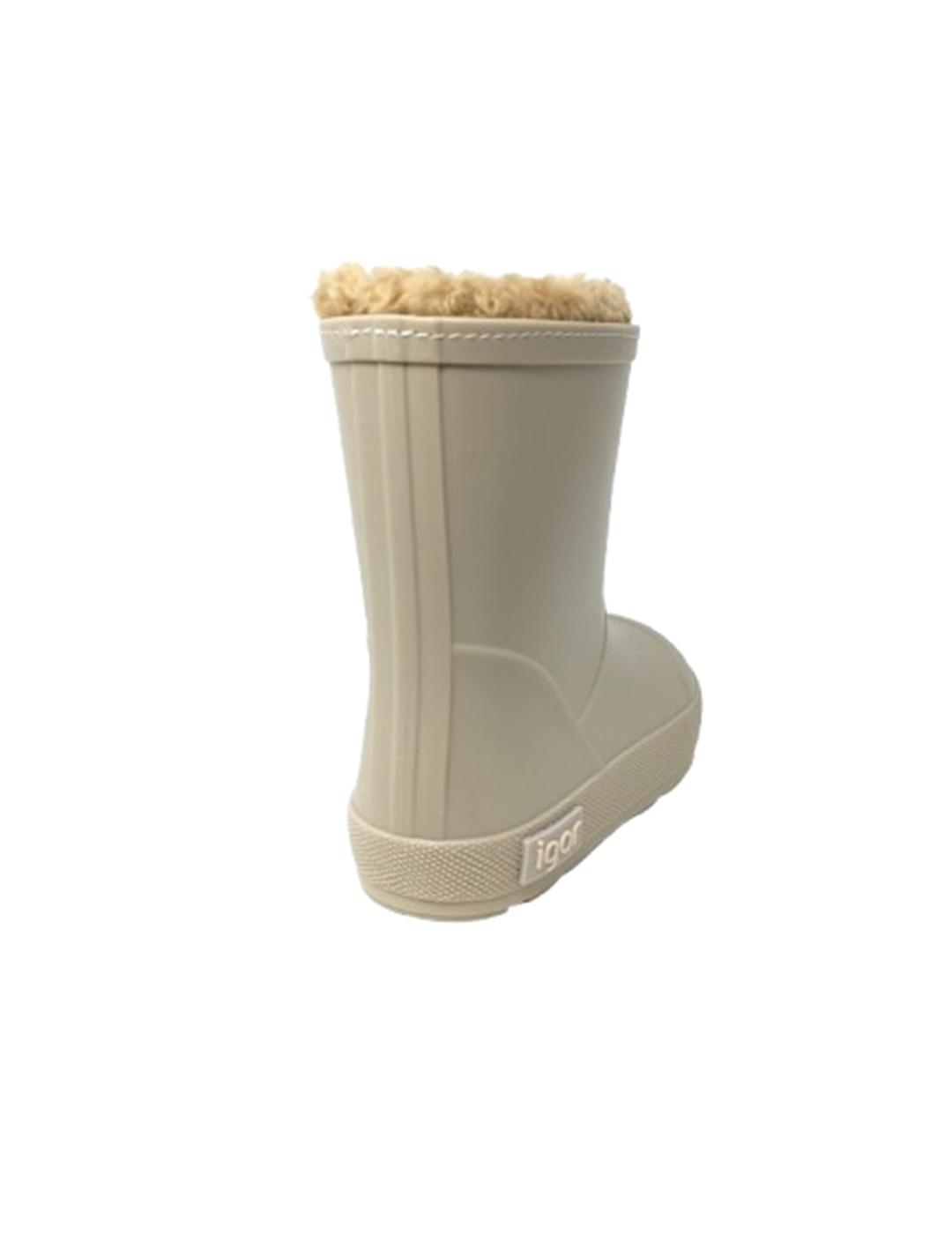BOTA DE GOMA IGOR FORRO INTERIOR BEIG