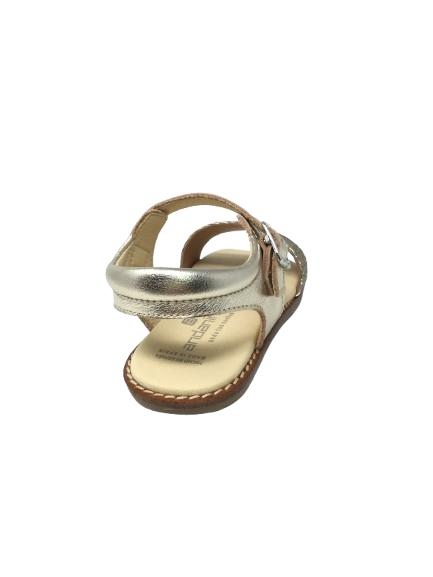 SANDALIA LAMINADO ORO