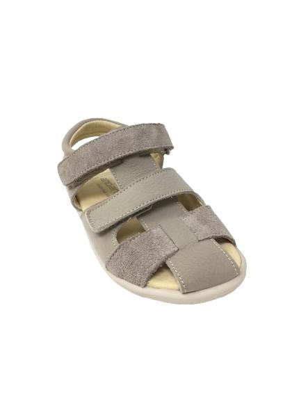 SANDALIA PIEL DIJON PIEDRA