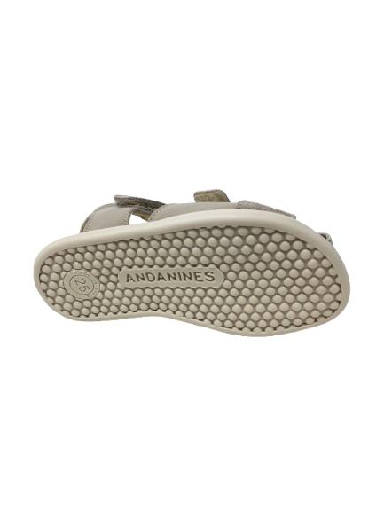 SANDALIA PIEL DIJON PIEDRA