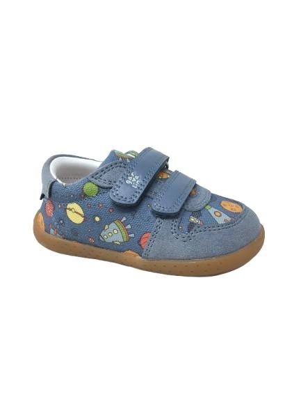 ZAPATO GARVALIN LONA ESTAMPADO AZUL