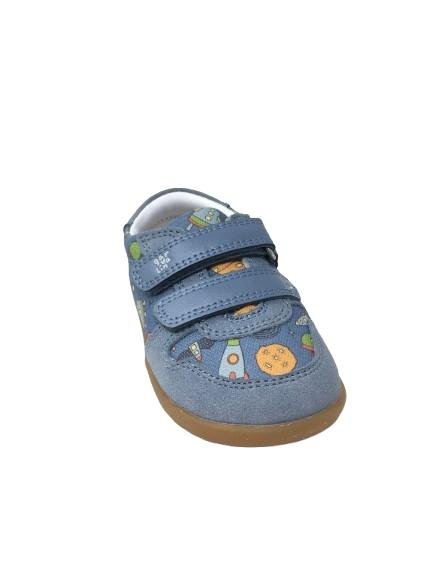 ZAPATO GARVALIN LONA ESTAMPADO AZUL