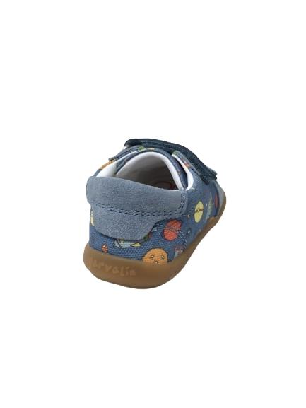 ZAPATO GARVALIN LONA ESTAMPADO AZUL