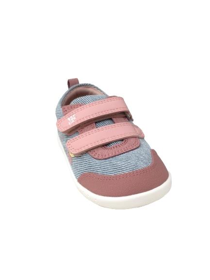 ZAPATO GARVALIN LONA ESTAMPADO ROSA