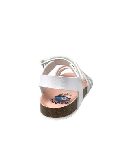 SANDALIA PABLOSKY BIO METAL BLANCO