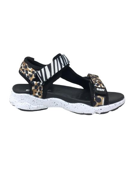 SANDALIA STRIPS ANIMAL PRINT