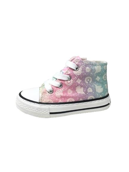 ZAPATILLAS ALTAS GLITTER UNICORNIO