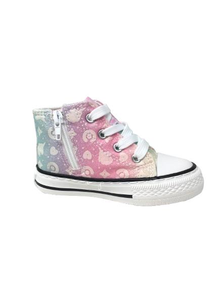 ZAPATILLAS ALTAS GLITTER UNICORNIO