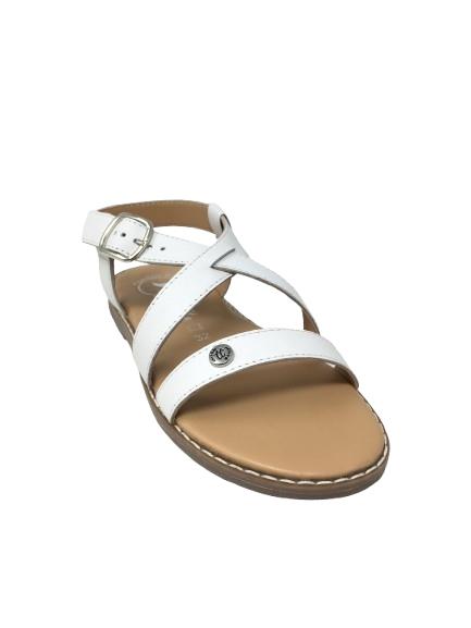 SANDALIA PIEL BLANCO