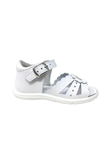 SANDALIA TITANITOS NIÑA BLANCA FLOR