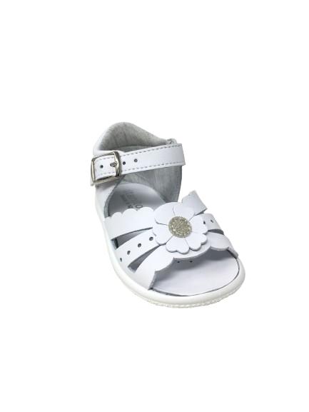 SANDALIA TITANITOS NIÑA BLANCA FLOR