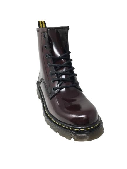 BOTA MILITAR PIEL FLORENTIC BURDEOS