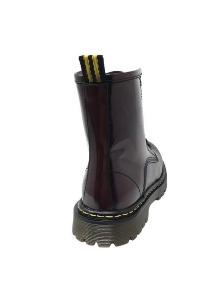 BOTA MILITAR PIEL FLORENTIC BURDEOS