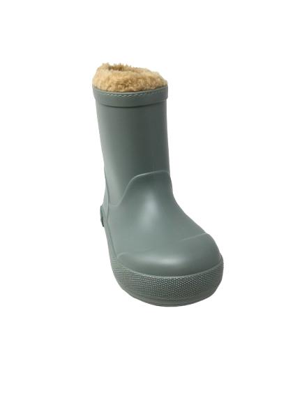 BOTA DE GOMA IGOR VERDE CON FORRO INTERIOR
