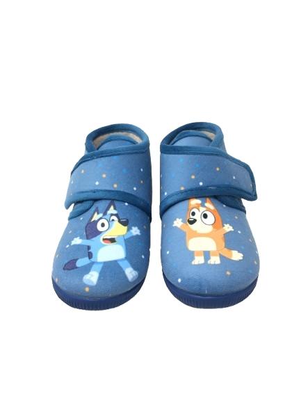 ZAPATILLA DE CASA RELIEVE PERRITO AZUL