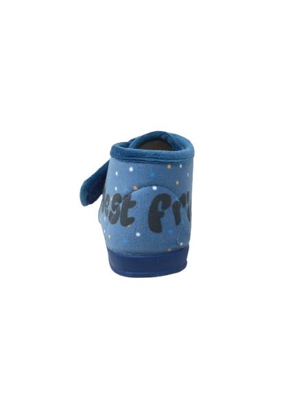 ZAPATILLA DE CASA RELIEVE PERRITO AZUL