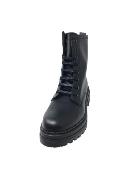 BOTA MILITAR PIEL NEGRO