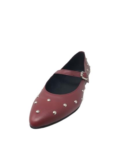 MERCEDITA PIEL BURDEOS