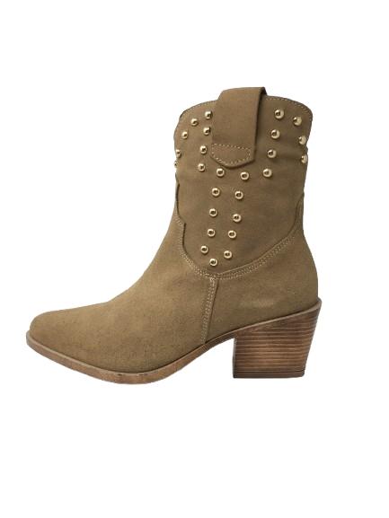 BOTA CAMPERA EN SERRAJE BEIG